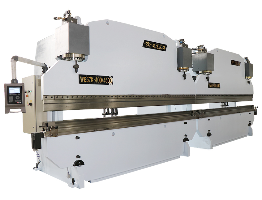 2xWE67K-400T5000 CNC Press Brake in Tandem 2xWE67K-400T5000 CNC Press Brake in Tandem